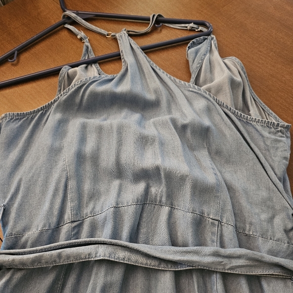 Denim Racer back tank sundress - Picture 6 of 6
